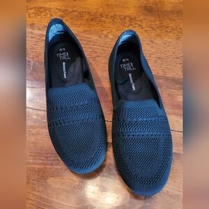 Time and Tru Dark Knit Loafers